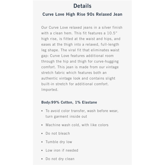 NWT • A&F Silver Metallic Jeans - Picture 10 of 12